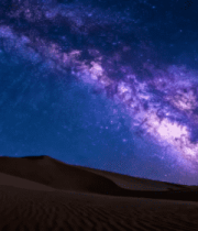 沙漠夜空银河星空景象6216#横屏 