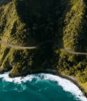 山海间蜿蜒公路俯瞰12975#横屏 