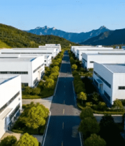 山间工厂厂房鸟瞰全景1677#横屏 