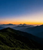 山脉日出自然风光(2)7876#横屏 