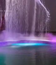  紫色粒子瀑布效果素材59#竖屏 	 