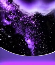  紫色星空烟雾粒子特效素材5788#竖屏 	 