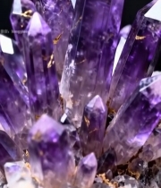  紫水晶特写素材1666#竖屏 	 