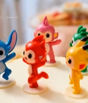  装饰卡通玩偶的生日蛋糕7190#竖屏 	 