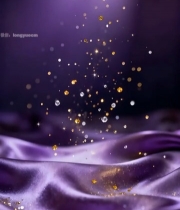  紫色绸缎背景粒子光效素材3279#竖屏 	 