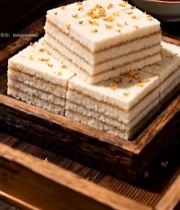  中式糕点桂花糕特写4286#竖屏 	 