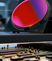  芯片晶圆特写素材4194#竖屏 	 