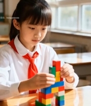  小学生教室搭积木5439#竖屏 	 