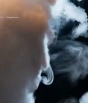  香烟烟雾特写素材2125#竖屏 	 