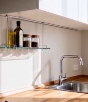  现代简约风格厨房一角1468#竖屏 	 