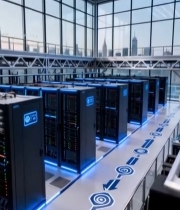  现代化数据中心服务器机房(2)7415#竖屏 	 