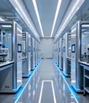  现代化实验室内部场景(1)6879#竖屏 	 