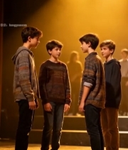  舞台上的少年互动画面6185#竖屏 	 