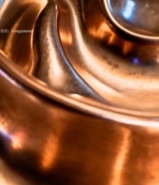  铜色丝绸纹理特写1178#竖屏 	 