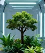  透明玻璃容器绿植展示7463#竖屏 	 