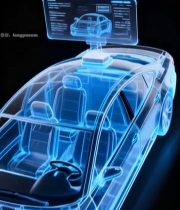  透明科技感汽车展示753#竖屏 	 