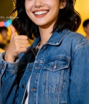  微笑女性竖拇指特写素材5358#竖屏 	 