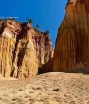  土林自然风光实拍733#竖屏 	 