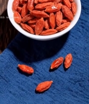  碗中干枸杞特写580#竖屏 	 