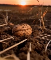  田野泥土上的核桃4557#竖屏 	 