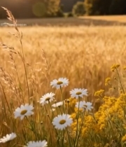  田野间盛开的野花6522#竖屏 	 