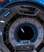  太空飞船驾驶舱内景2935#竖屏 	 