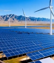  太阳能光伏与风力发电场3923#竖屏 	 