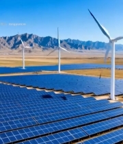  太阳能光伏与风力发电场3923#竖屏 	 