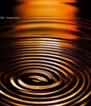  水滴入水形成涟漪素材6292#竖屏 	 