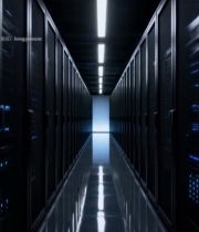  数据中心服务器机房内部(2)1131#竖屏 	 