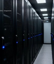  数据中心服务器机房内部(3)2349#竖屏 	 