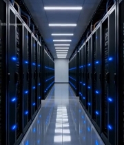  数据中心服务器机房内景(3)3816#竖屏 	 