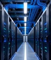  数据中心服务器机房内部()2091#竖屏 	 