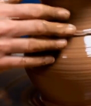  手工制作陶器过程5480#竖屏 	 