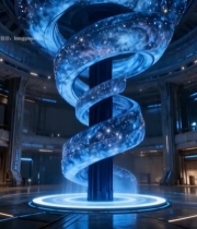  室内科幻风格宇宙旋涡特效6172#竖屏 	 