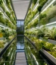  室内垂直蔬菜种植场景7191#竖屏 	 