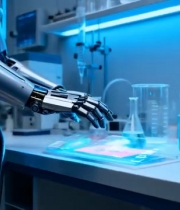  实验室中机器人操作实验台4026#竖屏 	 