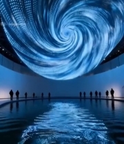  室内灯光艺术装置全景7263#竖屏 	 