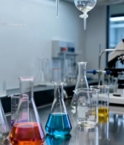  实验室化学实验器具素材7071#竖屏 	 