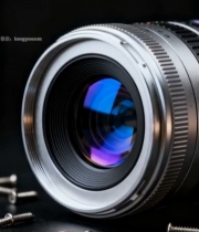  摄影镜头特写及周边螺丝3802#竖屏 	 