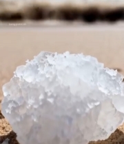  沙滩上的冰糖特写1664#竖屏 	 