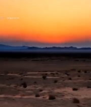  沙漠夕阳落日景象5224#竖屏 	 