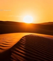  沙漠夕阳全景(2)2289#竖屏 	 