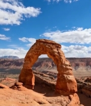  沙漠拱形岩石自然风光1452#竖屏 	 