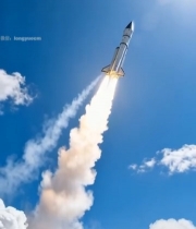  火箭升空发射素材7838#竖屏 	 