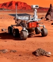  火星探测车火星表面场景1442#竖屏 	 