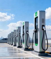  户外新能源汽车充电桩5785#竖屏 	 