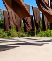  户外晾晒棕色布料927#竖屏 	 