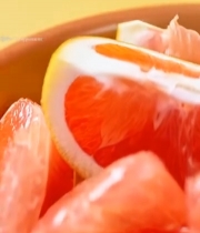  红心蜜柚果肉特写素材2472#竖屏 	 