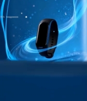  黑色智能手环科技感展示素材2502#竖屏 	 